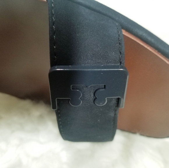 Tory Burch suede Blue Chunky Heels Shoes. Size 8.5 NWOT!!! - Picture 6 of 13